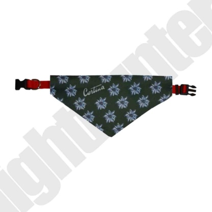 COLLARE CON BANDANA STELLA ALPINA VERDE